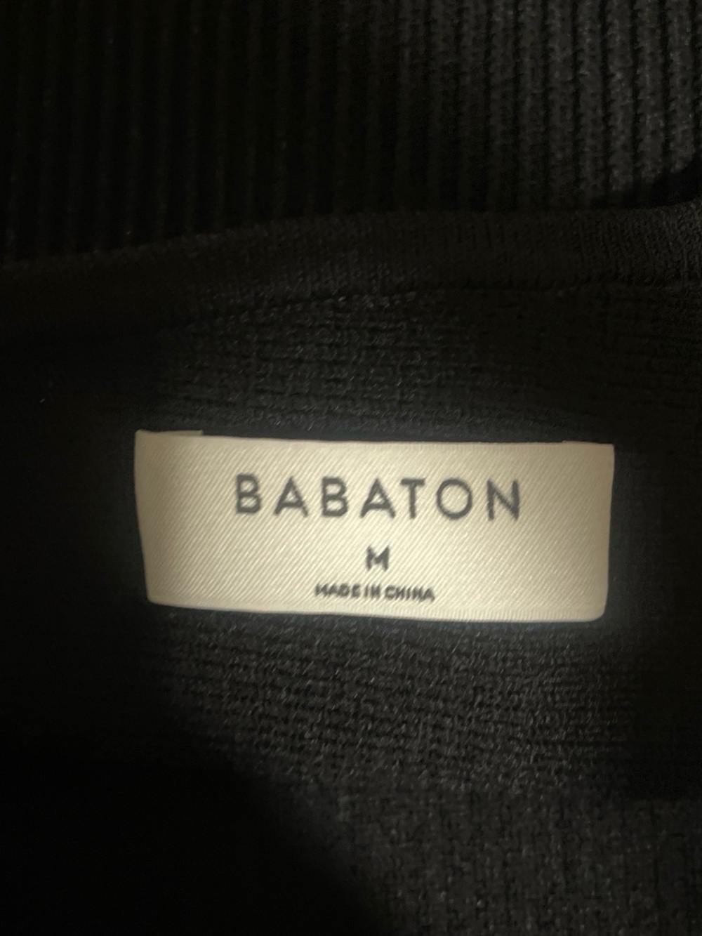 Aritzia Babaton Black Ribbed Knit Top - Picture 3 of 3